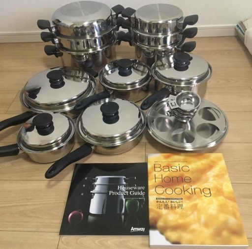 24ピース鍋セット白フードプロセッサインダクションレンジ