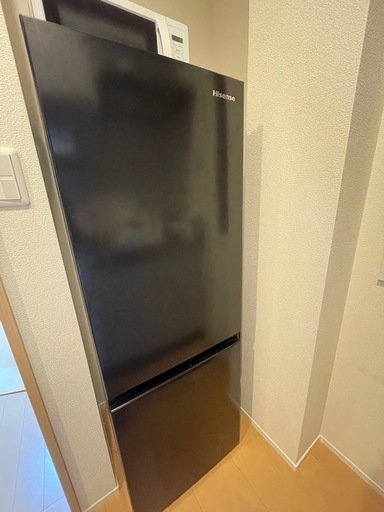 ハイセンス 冷蔵庫 幅49cm 175L ブラック HR-D1701B 2ドア