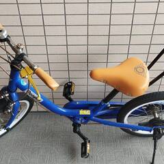 子供用自転車ピープル　青　16インチ　直接引き取りのみ