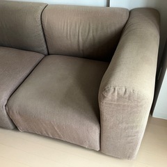 無印良品 MUJI 2人掛け アーム付 ソファ 2シーターの画像