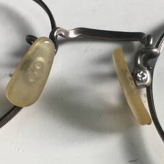 🔷🔶🔷UNY14/39 白山眼鏡店 メガネフレーム 2B4 ラウンド型 眼鏡 シルバー アイウェア サングラス メガネ フレーム※現状品○🔷🔶🔷の画像