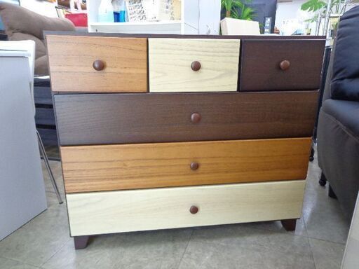 大川家具　nakakei　チェスト　マルーン２