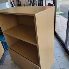引出し付き　ローシェルフ　キャビネット　小物入れ　ラック　中古　リサイクルショップ宮崎屋住吉店25.7.28の画像