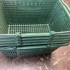 ショッピングカゴ　買い物カゴ　5点　中古の画像