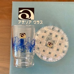 昭和レトロ　グラス　皿の画像