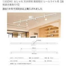 配線ダクトレール　レールライト　照明付きの画像