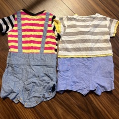 ベビー服　夏服　カバーオール　ロンパース　2枚セットの画像