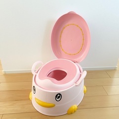 新品未使用！可愛すぎるあひるのミニトイレ（おまる）の画像