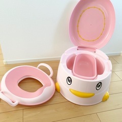 新品未使用！可愛すぎるあひるのミニトイレ（おまる）の画像