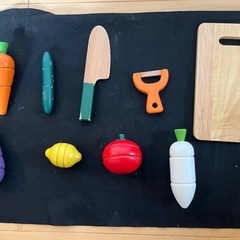 木のおもちゃ　キッチンセット　料理　の画像