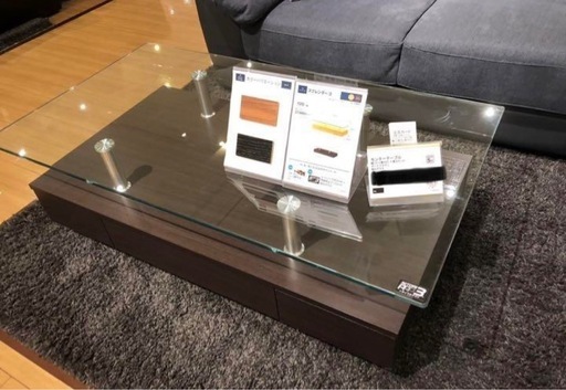 ニトリ センターテーブル(強化ガラス)