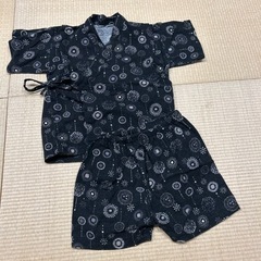 花火柄　黒　95 甚平