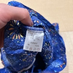 花火柄　青　95 甚平の画像