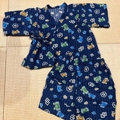 カニ柄　90〜95 甚平