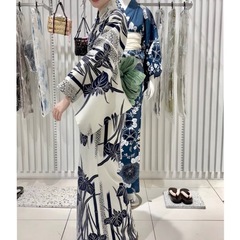 浴衣2点セット 変織紅梅　新品未開封の画像