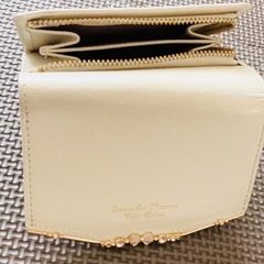 入院前に売りたい😊美品🧡Samanthaタバサ２つ折財布✨ホワイト系早　の画像