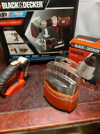 ブラックアンドデッカー　マルチツール　EVO183及び関連品　一部要修理