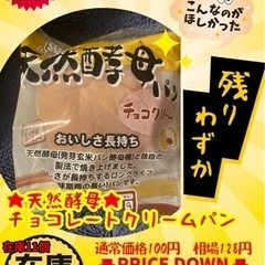 残り1個【天然酵母】チョコレートクリームパン