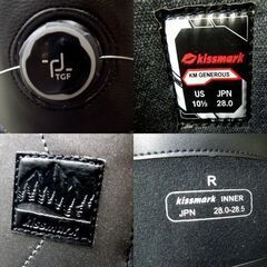 kissmark 28.0cm US10.5 スノーボードブーツ KM GENEROUS スノボブーツ ブラック メンズ 大きなサイズ キスマーク 札幌市 新道東店の画像