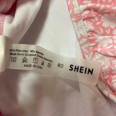 SHEIN水着サイズ80ピンク花柄 の画像