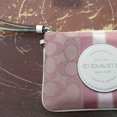 ☆コーチ COACH 小物入れ ポーチ ピンク◆化粧品などからお...