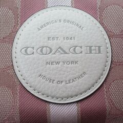 ☆コーチ COACH 小物入れ ポーチ ピンク◆化粧品などからお金やカードまでの画像