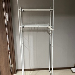 【値下げ】ランドリーラック タオル掛けあり 洗濯ラックの画像