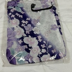 新品 巾着花柄