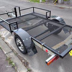 軽トレーラー　バイク用　車検満タン