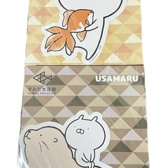【すみだ水族館限定】うさまる ダイカットポストカード 金魚 オットセイ