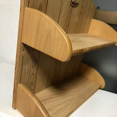 値下げ1200円⭐︎コンパクトな木製本棚⭐︎中古です。の画像