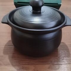 残りあと1点です！値下げしました。【新品未使用】マイスキィ　遠赤土鍋　(超耐熱セラミック土鍋)の画像