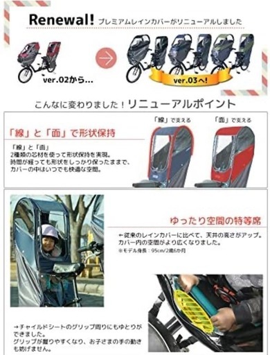 【値下げしました】LABOCLE(ラボクル) 後ろ用レインカバー