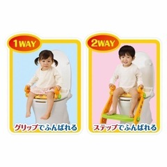 【最終値下げ】アンパンマン 2WAYでつかえる！ステップ付き補助便座の画像