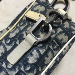 正規品 CD ディオール トロッター ショルダーバッグ 青×アイボリーの画像