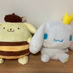 大きめシナモンロールとポムポムプリンぬいぐるみセット