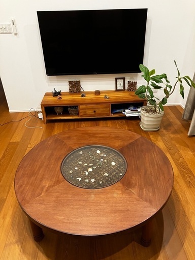 バリ家具　ローテーブル　ダイニングテーブル