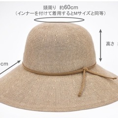 サンバリア100 リネン•サーモハット　　　ネイビーの画像