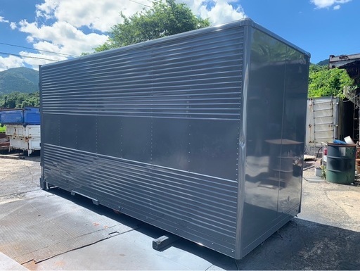 No.863 アルミバン 2t 車 アルミ 箱 バイク 倉庫 トラック コンテナ