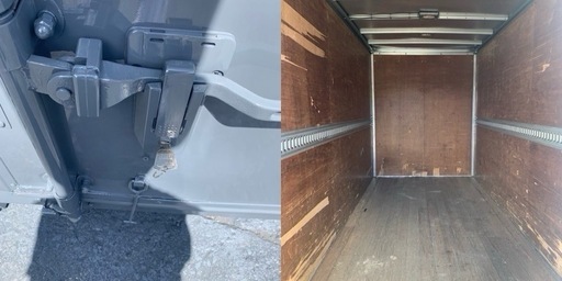 No.863 アルミバン 2ｔ 車  アルミ 箱 バイク 倉庫 トラック コンテナ 米 保管庫 物置 DIY