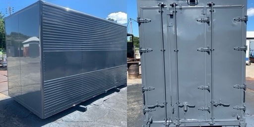 No.864 アルミバン 2ｔ 車 アルミ 箱 バイク 倉庫 トラック コンテナ 米 保管庫 物置 DIY