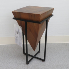 AZUMAYA 東谷 サイドテーブル ジェラルドサイドテーブルS 天然木 JW-101B 未使用品の画像