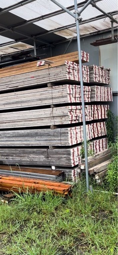 中古杉足場板4m