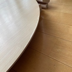 北欧風2人掛けダイニングテーブルセット(3点) 丸テーブル/ LOWYA   の画像