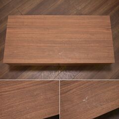 【ヤ取終了12/27】≪zyt1552ジ≫ DINOS/ディノス センターテーブル DSM-110 AlusStyle/アルススタイル リビングテーブル/ルーバーデザイン/ウォルナット 60706-12の画像
