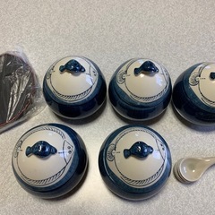 【新品未使用】茶碗蒸し　器　カレイ　ヒラメの画像