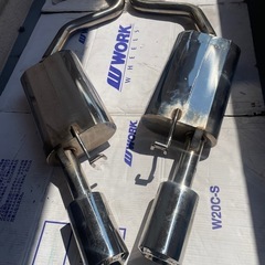 30系セルシオ マフラー リアピース＆中間パイプセット【車検対応】