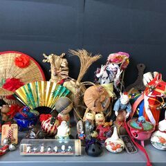 ☆あげます！0円 和風人形・置き物まとめ売り 日本人形 オブジェ...
