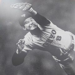 【無料】原辰徳（背番号8）読売ジャイアンツ 現役時代 写真パネル　日刊スポーツの画像
