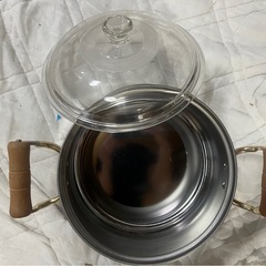 鍋　ガラス蓋　直径22センチの画像